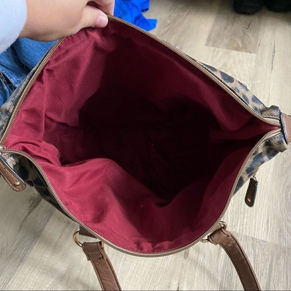 Giorgio Fiorelli brown double trap shoulder bag - Picture 9 of 12